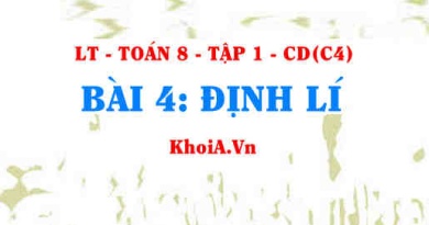 Định lí là gì, cách chứng minh định lí như nào? Toán 7 bài 4 c4cd1